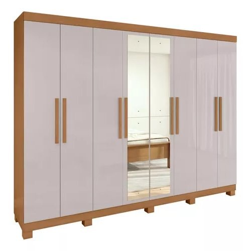 Guarda-Roupa 8 Portas com Espelho